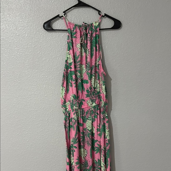 LOFT Green and Blue Halter Maxi Sundress - Picture 7 of 11